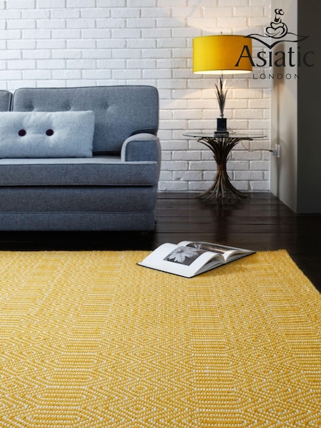 Asiatic Rugs Mustard Yellow Sloan Geo Rug (730015) | £77 - £213