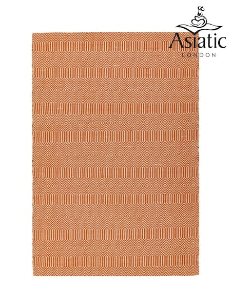 Asiatic Rugs Orange Sloan Geo Rug (733829) | £77 - £213