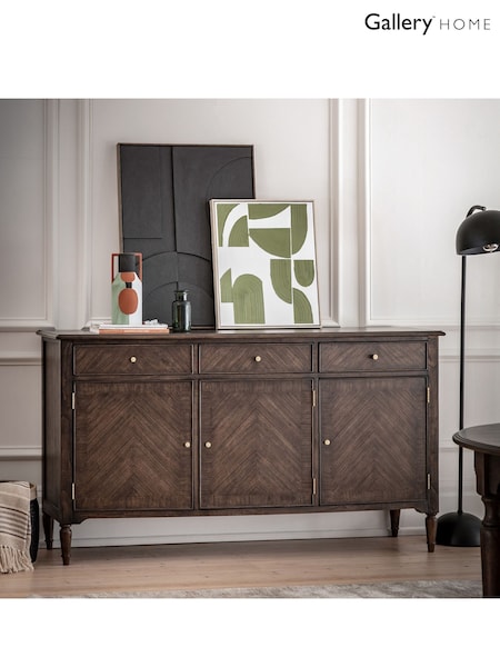 Gallery Home Brown Maddy 3 Door/3 Drawer Sideboard (734841) | £1,430