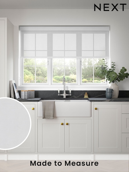 Snowdrop White Mallar Made to Measure Roller Blind (735204) | £73