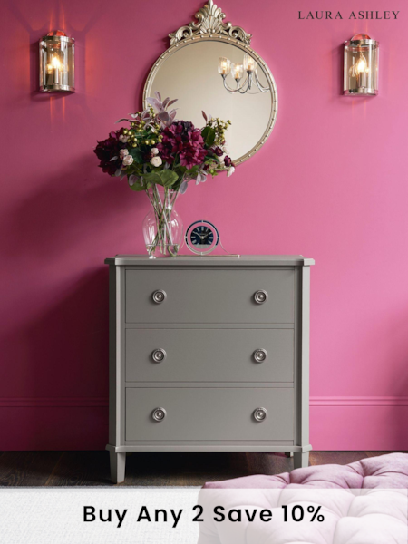 Laura Ashley Pale Charcoal Henshaw 3 Drawer Chest (735262) | £735