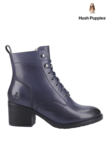 Blue - Hush Puppies Harriet Heeled Boots