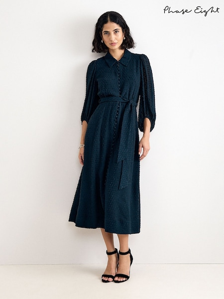 Blue - Phase Eight Maeve Shirt Dress