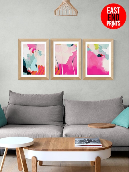 East End Prints Pink Lune Pink Sky Wall Set by Ana Rut Bre (735774) | £140 - £370