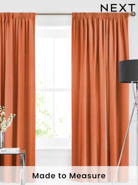 Paprika Orange Soho Made To Measure Curtains (740027) | £100