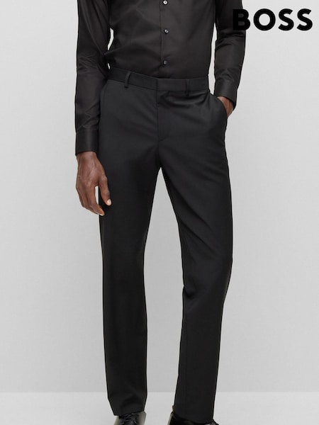 BOSS Black BOSS Leon Wool Blend Regular Fit Suit Trousers (742285) | £55