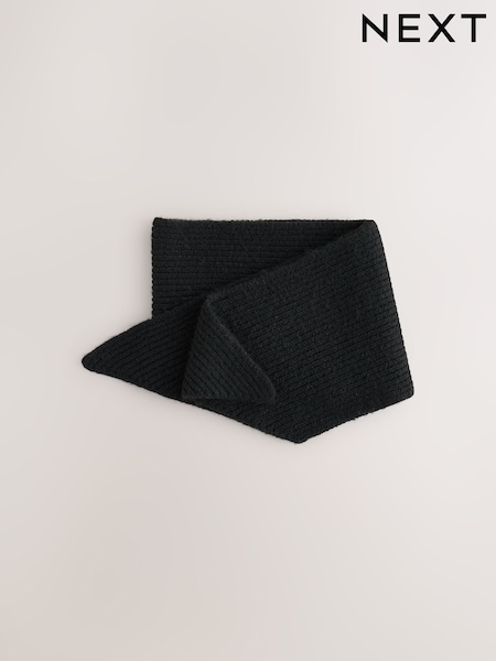 Black - Cosy Tapered Scarf (3-16yrs)