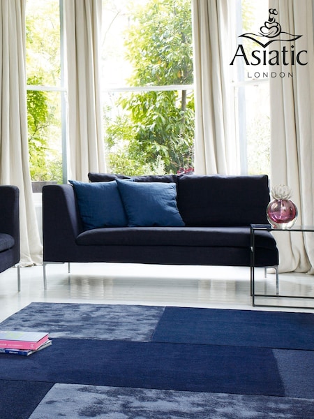 Asiatic Rugs Navy Tate Rug (744842) | £320 - £911