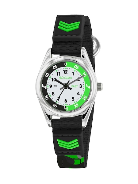 Peers Hardy Boys Tikkers Fabric Rip Strap Camo Time Teacher Black Watch (745517) | £13
