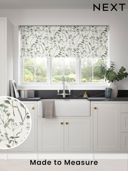 Green Isla Floral Made to Measure Roller Blind (747630) | £57