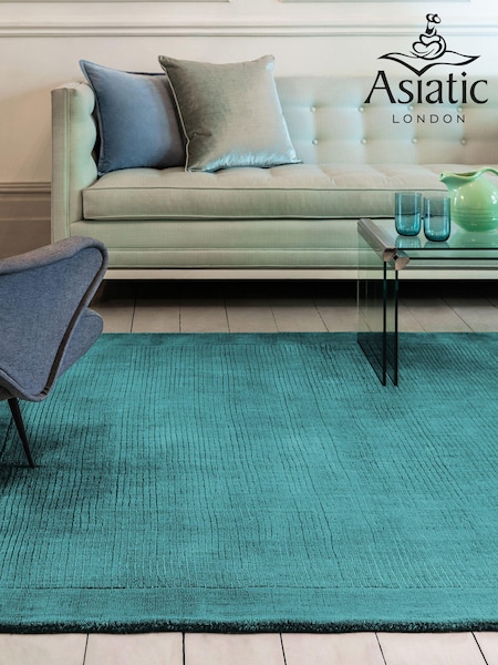 Asiatic Rugs Teal Blue York Lustre Rug (748822) | £58 - £464