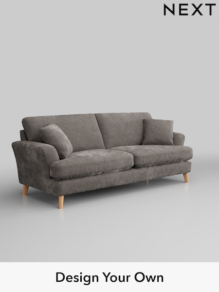 Distressed Velour/French Grey Conway Relaxed Sit (750046) | £1,450