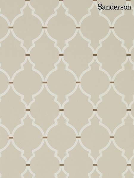 Sanderson Natural Empire Trellis 10.05M Wallpaper (750649) | £78