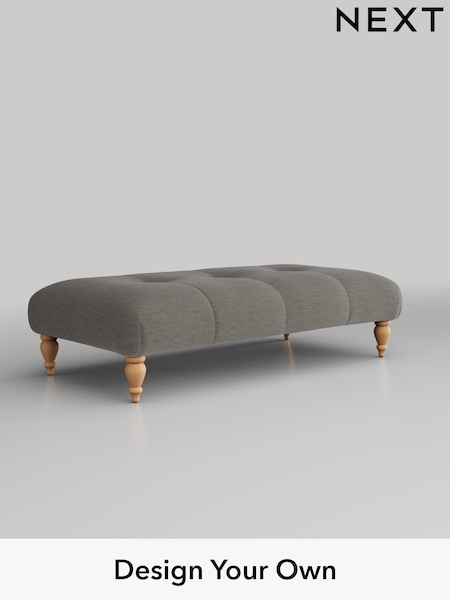 Fine Chenille Easy Clean/Dark Smoke Grey Erin Buttoned Back Deep Sit (751622) | £499