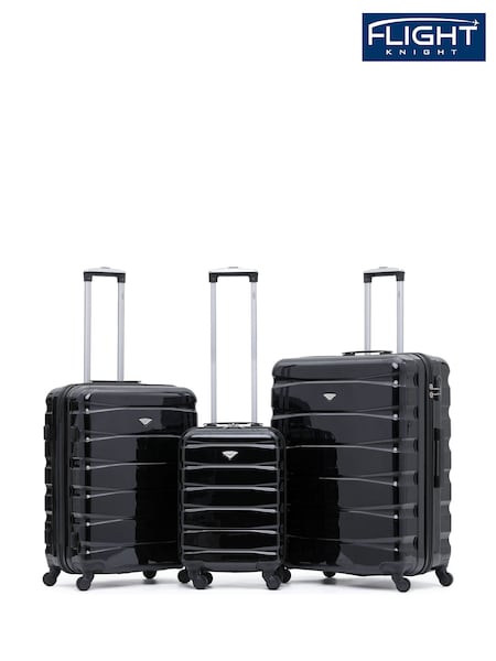 Flight Knight Hardcase Large Check in Suitcases and Cabin Case Set of 3 (751766) | £150