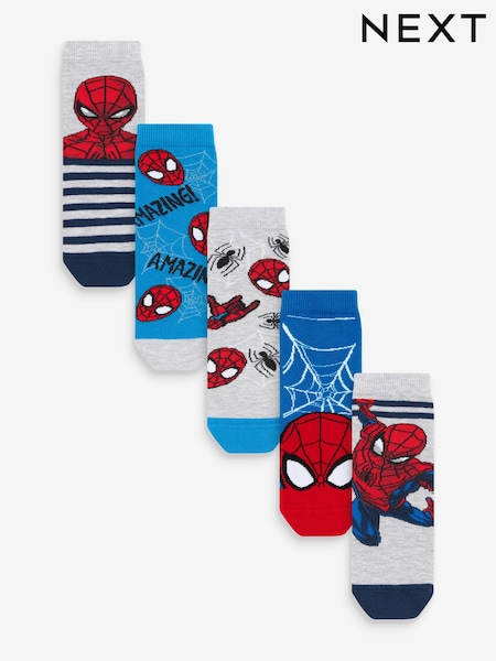 Spiderman License Character Cotton Rich Socks 5 Pack (751930) | £10 - £12