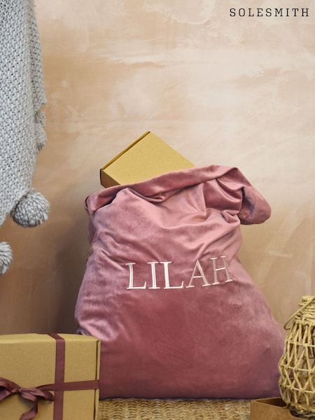 Red - Solesmith Personalised Velvet Santa Sack