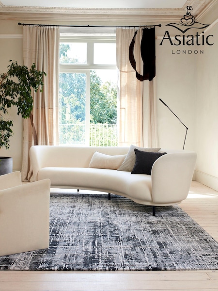 Asiatic Rugs Black Kuza Abstract Rug (753354) | £122 - £348