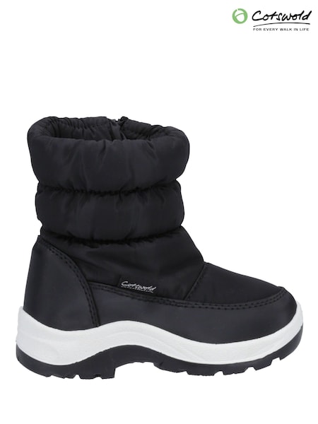 Black - Cotswolds Tirely Water Resistant Snow Boots