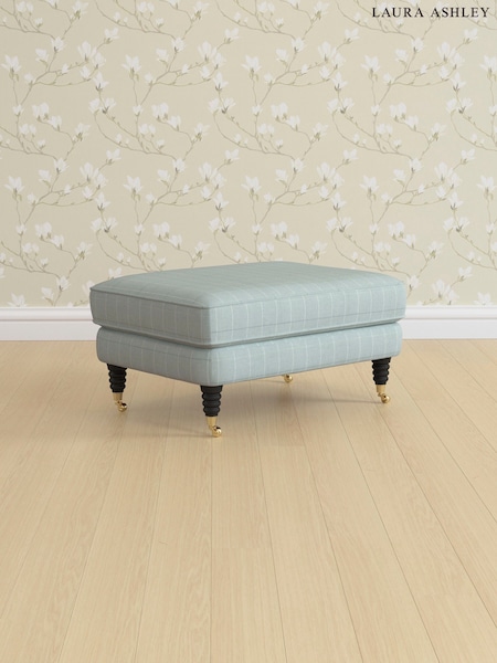 Carolyn Check/Duck Egg Lynden By Laura Ashley (754260) | £550