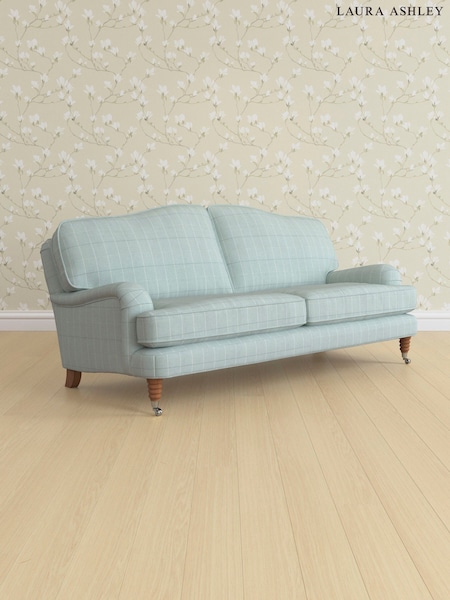 Carolyn Check/Duck Egg Lynden By Laura Ashley (754260) | £1,450