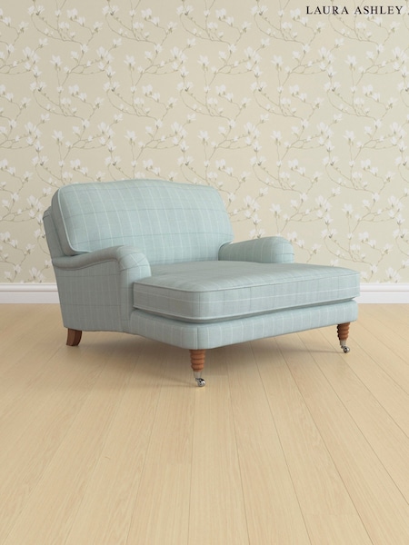 Carolyn Check/Duck Egg Lynden By Laura Ashley (754260) | £1,200