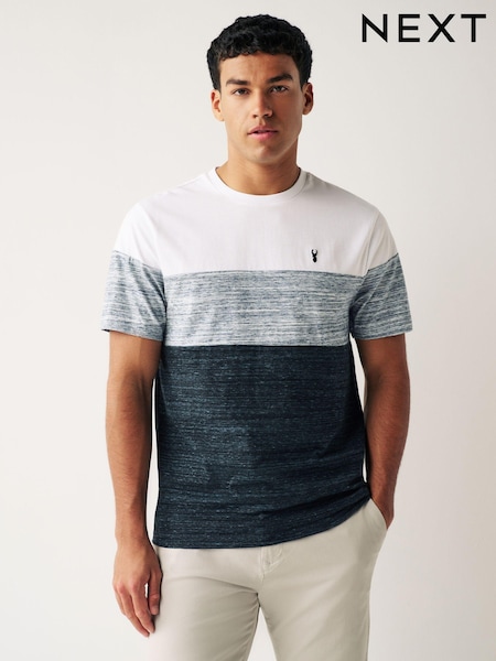 Navy Blue Block T-Shirt (754310) | £15
