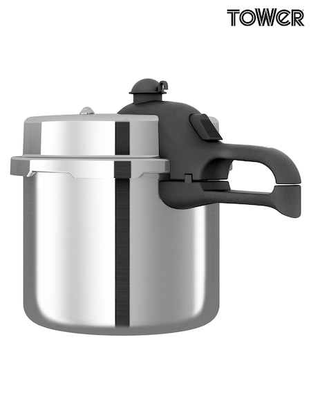 Tower Silver 6L Hi Dome Aluminium Pressure Cooker (754398) | £55