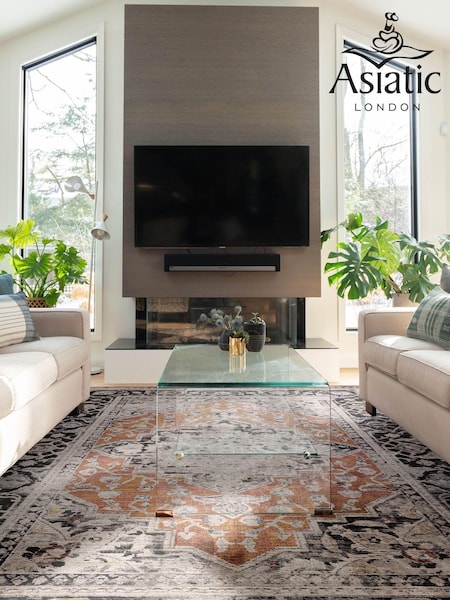 Asiatic Rugs Orange Sovereign Vintage Floral Rug (754722) | £104 - £302