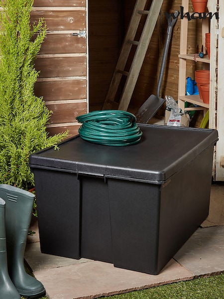 Wham Black 150L Recycled Plastic Storage Box and Lid (754788) | £32