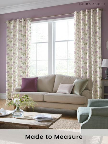Laura Ashley Grape 100% Cotton Gosford Made to Measure Curtains (756075) | £91