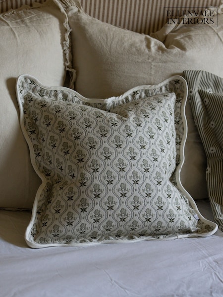 Ellenvale Interiors Chloe Scallop Floral Cushion Cover