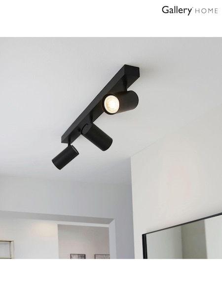 Gallery Home Black Erie 3 Bulb Ceiling Light Ceiling Light (756647) | £86