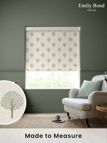 Emily Bond Fern Yew Tree Made to Measure Roller Blinds (756683) | £58