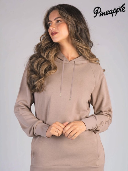 Pineapple Brown Womens Longline Hoodie (757338) | £36