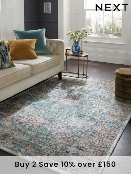 Teal Blue Emporium Oriental Rug (757387) | £90 - £360