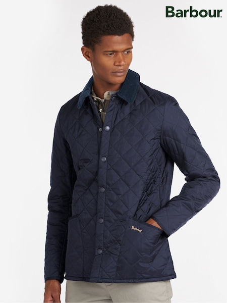 Barbour® Navy Heritage Liddesdale Slim Fit Quilted Jacket (757543) | £149