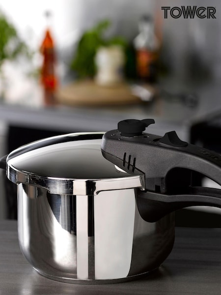 Tower Silver 6L Pressure Cooker (757608) | £55