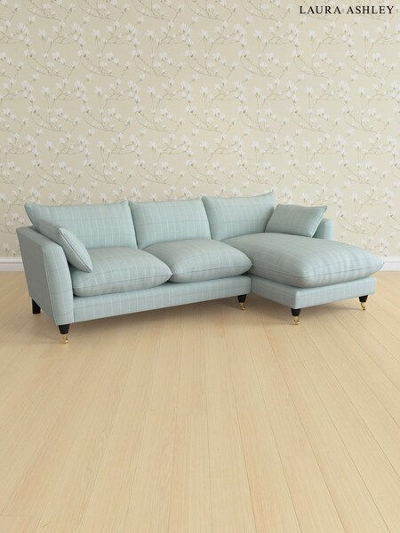 Carolyn Check/Duck Egg Casterton By Laura Ashley (757805) | £2,275