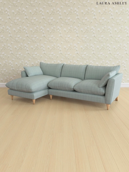 Carolyn Check/Duck Egg Casterton By Laura Ashley (757805) | £2,275