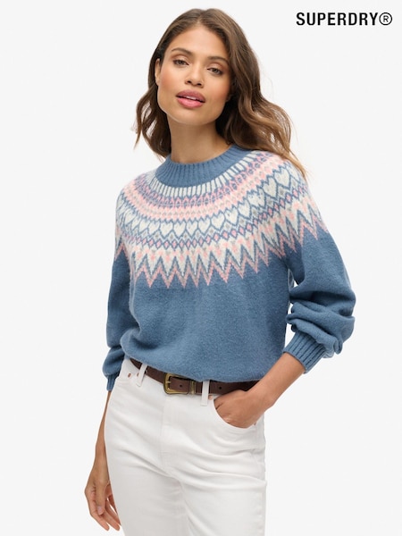 Superdry Ecru Multi Slouchy Pattern Jumper (761288) | £55