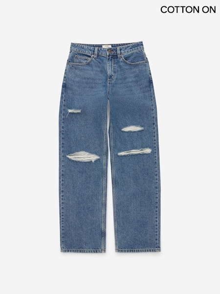 Blue - Cotton On 91 Straight Jeans