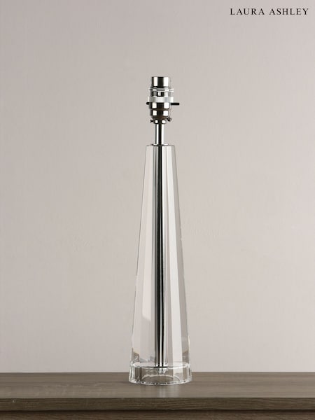 Laura Ashley Clear Blake Cut Glass Crystal Obeliskl Table Medium Lamp Base (761938) | £99