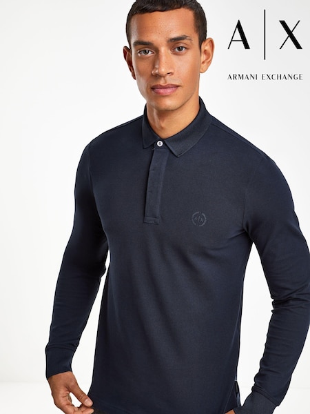 Armani Exchange Long Sleeve Polo Shirt (762035) | £70