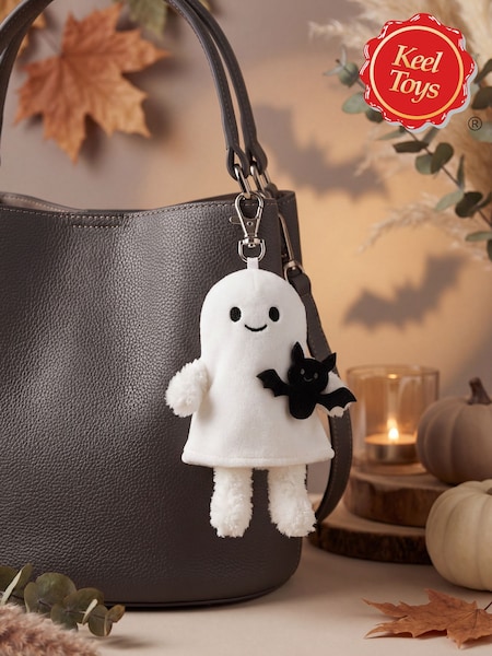 Keel Toys 10cm Keeleco Ghost Bag Charm