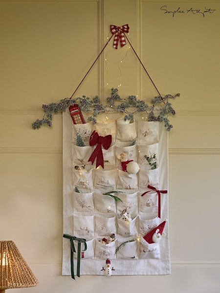 Sophie Allport Snowy Village Fabric Advent Calendar