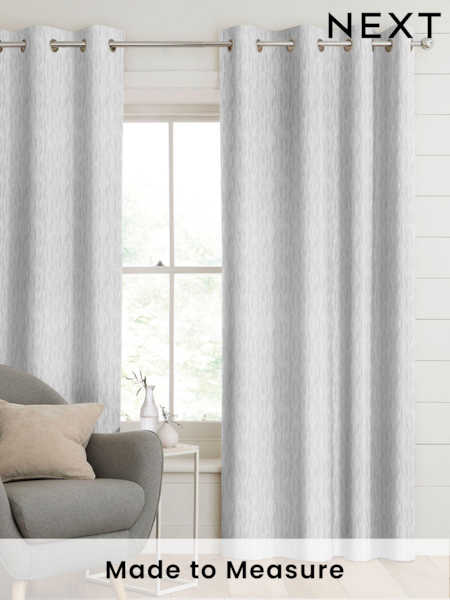 Silver Grey Kally Made To Measure Curtains (764374) | £100