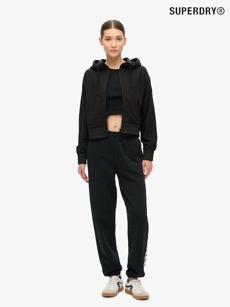 Superdry Black Sport Luxe Boyfriend Joggers (764474) | £55