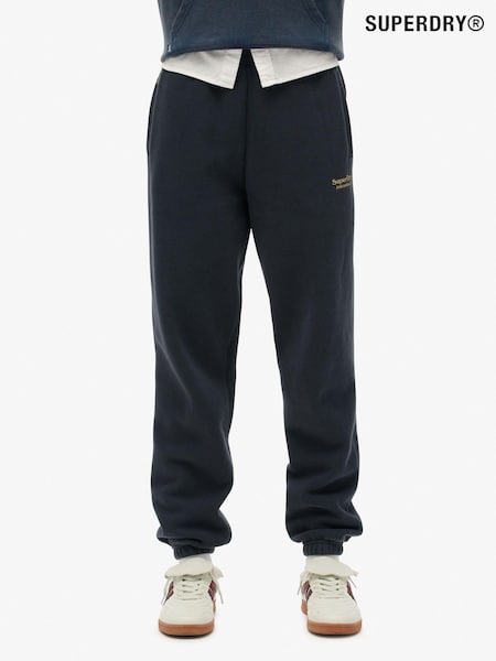 Superdry Richest Navy Essential Logo Cuff Joggers (764576) | £45