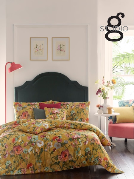 Studio G Gold Meadow 100% Cotton Duvet Cover and Pillowcase Set (765159) | £80 - £100